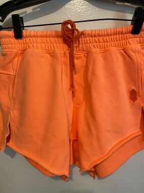 FP Movement by Free People Neon Orange Athletic Drawstring Shorts